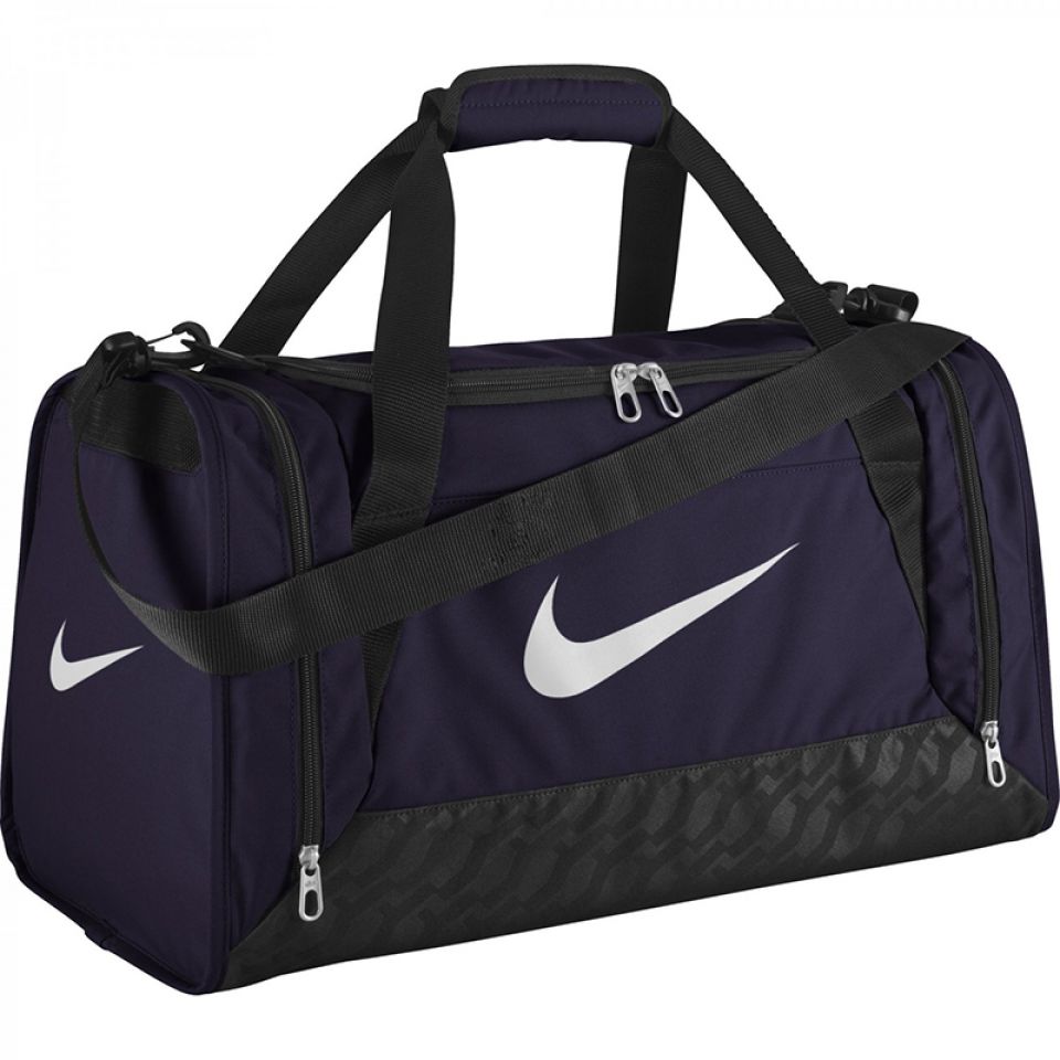 Nike sporttas small brasilia duffel purple (foto 1)