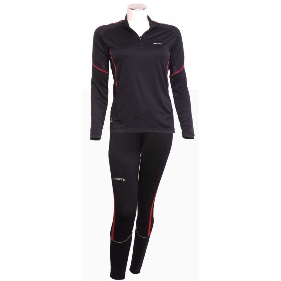Craft Set Shirt L/M + Wintertight Action zw/zw dames (foto 1)