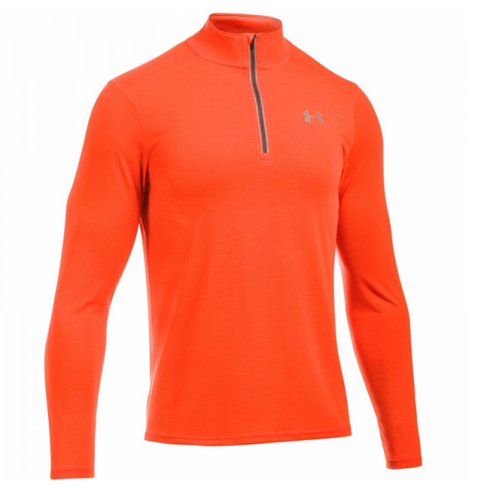 Under Armour shirt lange mouw 1/2 zip Threadborne™ Streake orange heren (foto 1)