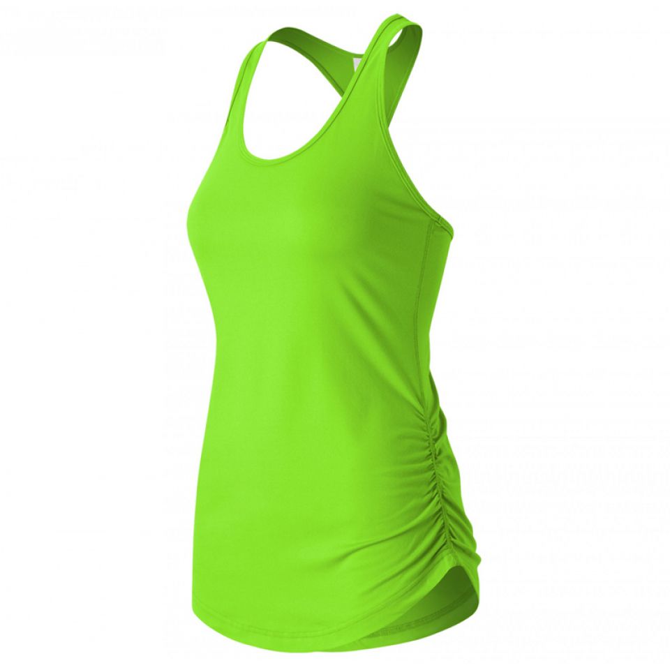 New Balance singlet Perfect Tank neon green dames (foto 1)
