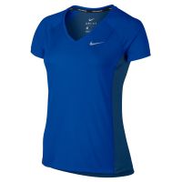 Nike shirt korte mouw Dry Miler blue dames (foto 1)