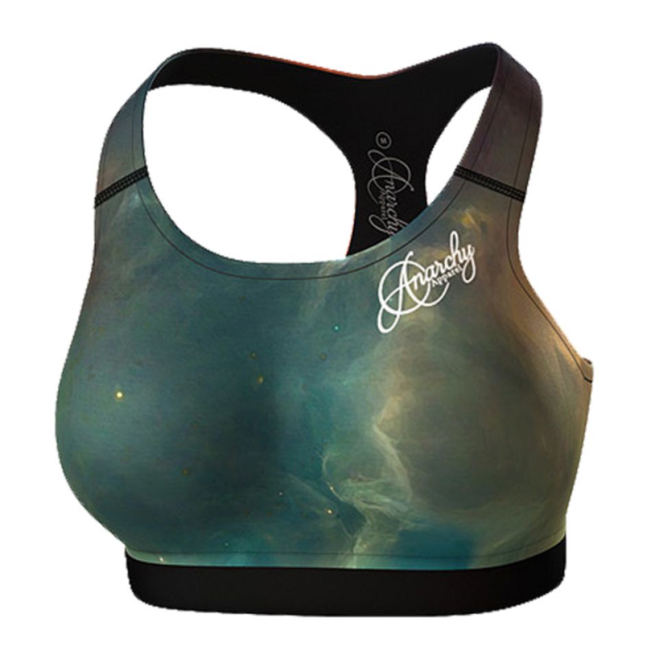 Anarchy apparel beha Nebula turquoise/orange dames (foto 1)