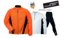 James Nicholson JN Set Jack + Shirt lm + Tight oranje heren