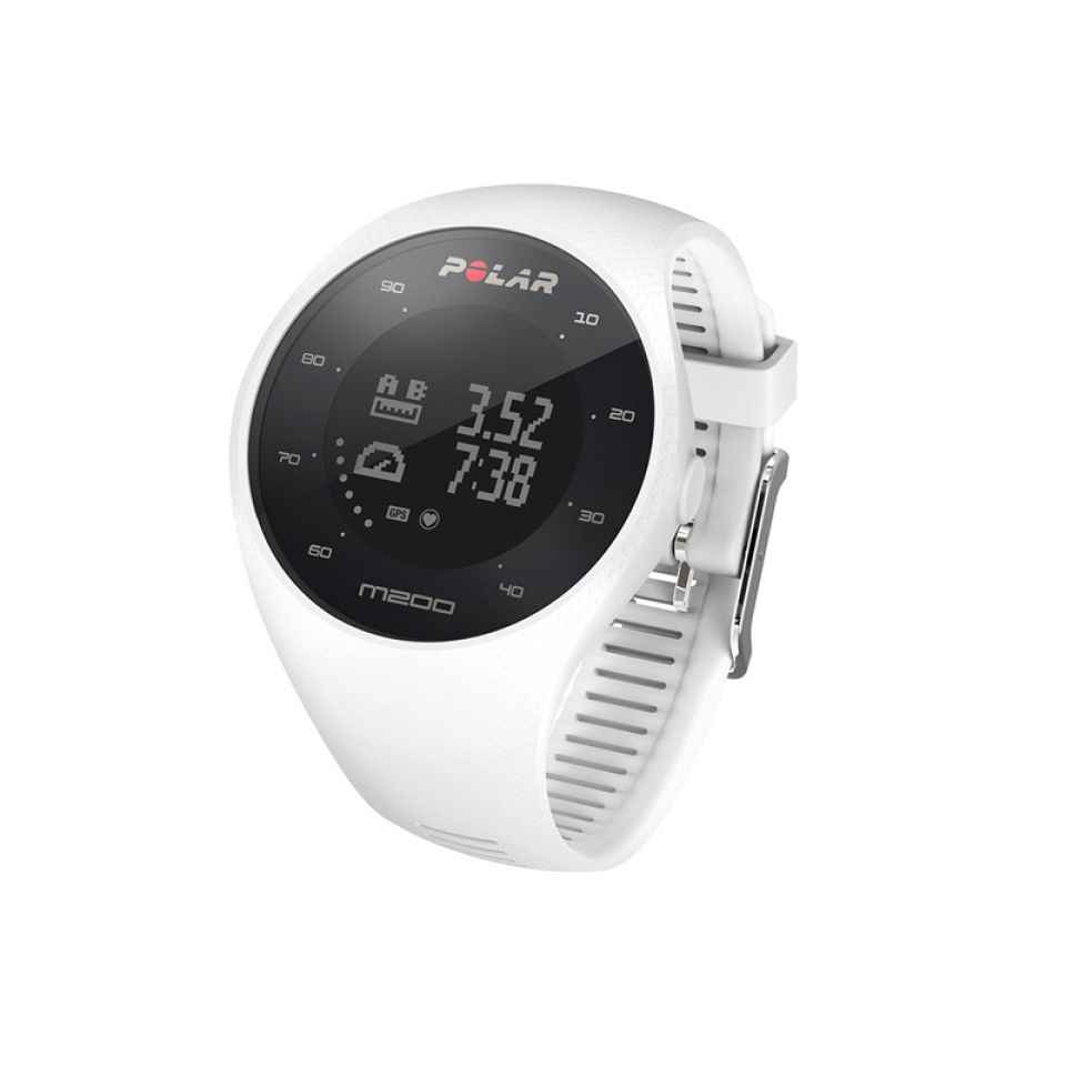 slim Bisschop Peru Polar M200 GPS sporthorloge met hartslagmeting wit kopen