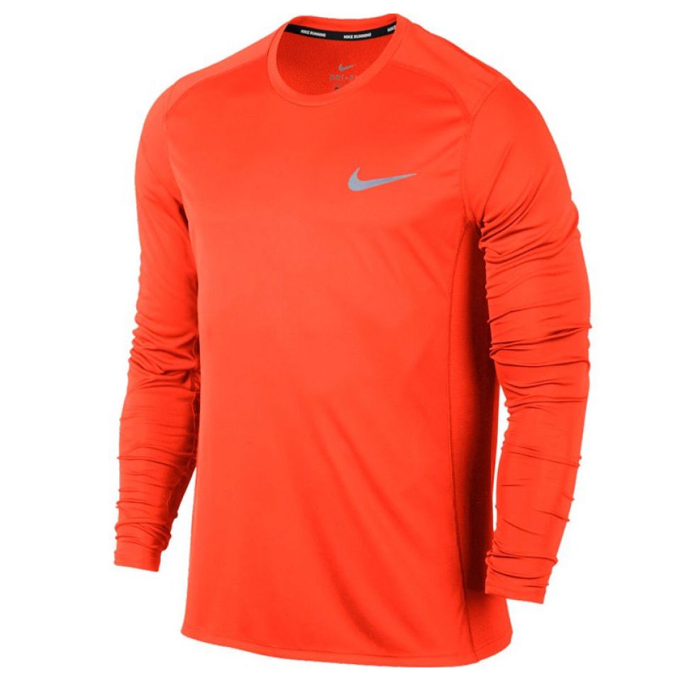 Installeren tijdschrift club Nike shirt lange mouw Miler kopen – Heren