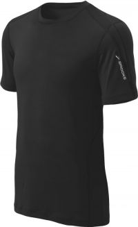 Brooks Shirt k/m Equilibrium zwart heren