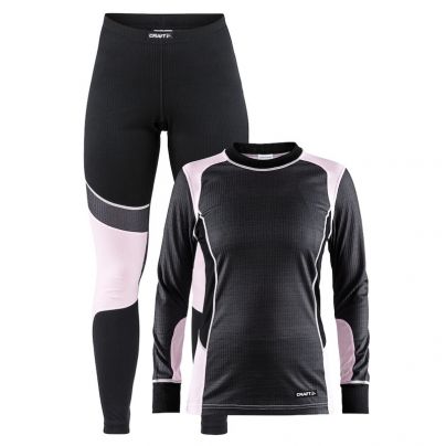 Craft set 2 delig Baselayer shirt + broek Dames