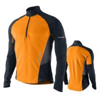 Nike Shirt l/m 1/2 zip Sphere dry oranje heren