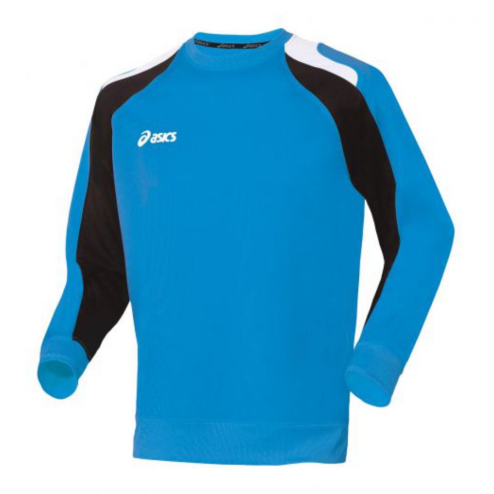 Asics shirt lange mouw cador team sweat r-neck cobalt heren (foto 1)