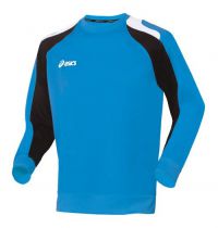 Asics shirt lange mouw cador team sweat r-neck cobalt heren