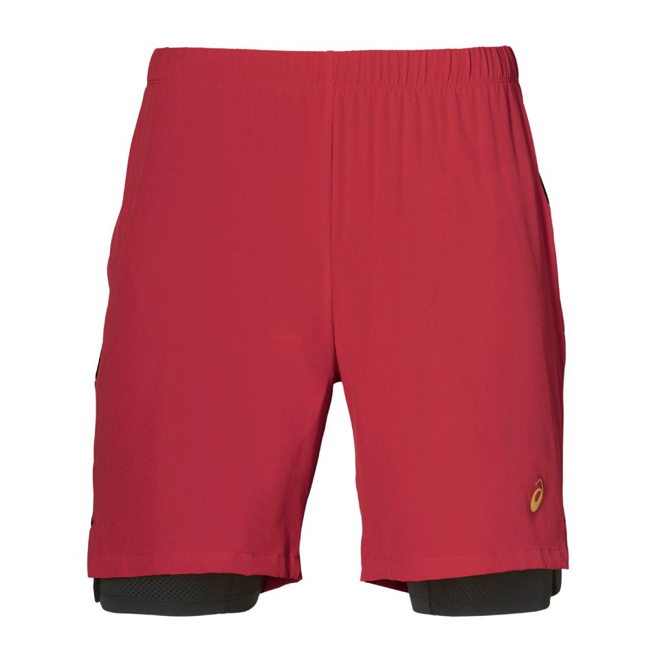 Asics short 2-in 1 Performance Heren (foto 1)