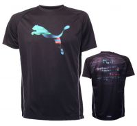 Puma shirt k/m slogan zwart heren