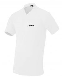 Asics Shirt korte mouw Bikila wit v-neck heren