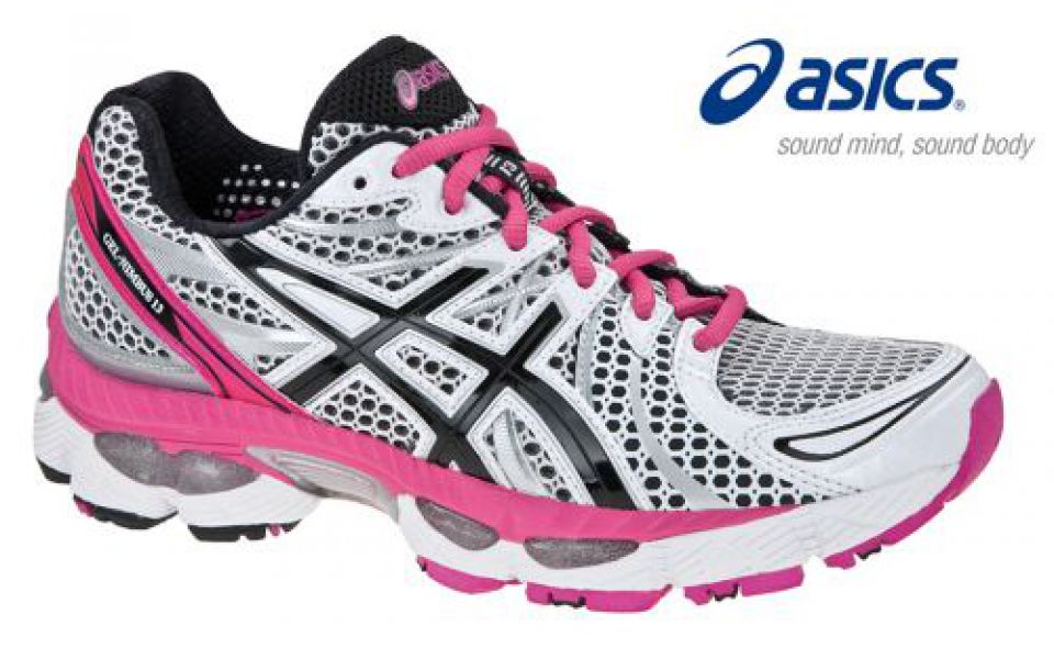 Asics Gel Nimbus 13 wit/onyx/pink dames (foto 1)