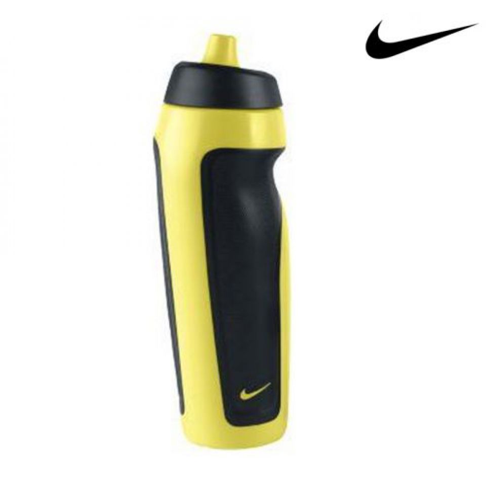 hoog drijvend Nieuwsgierigheid Nike Bidon grip geel kopen
