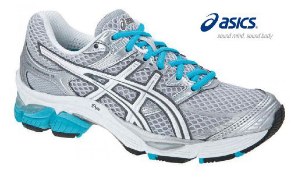 Asics Gel Cumulus 13 (2A) grijs/turquoise dames (foto 1)