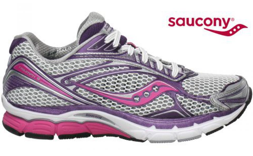 Saucony Triumph 9 roze/paars/wit dames (foto 1)