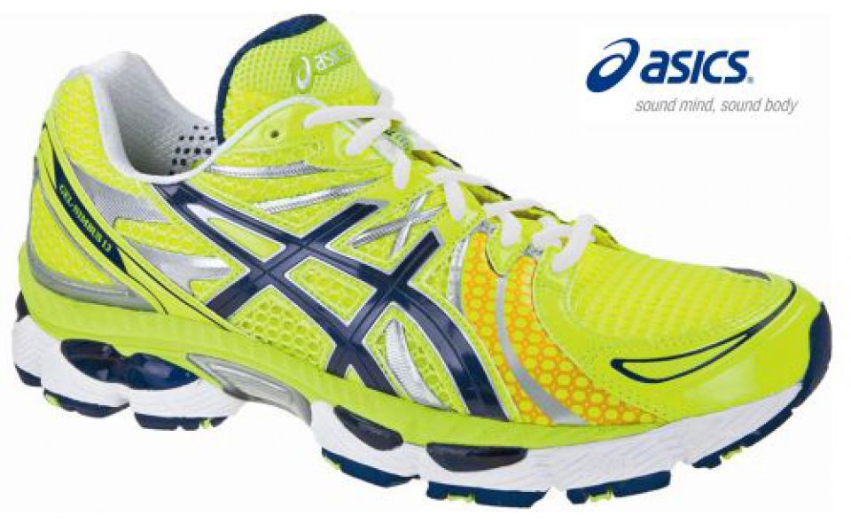 Asics Gel Nimbus 13 yellow/blue heren (foto 1)