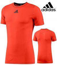 Adidas shirt k/m Sequence rood/oranje heren