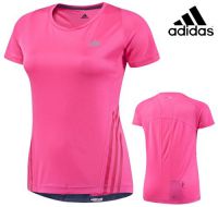 Adidas shirt k/m Supernova roze dames