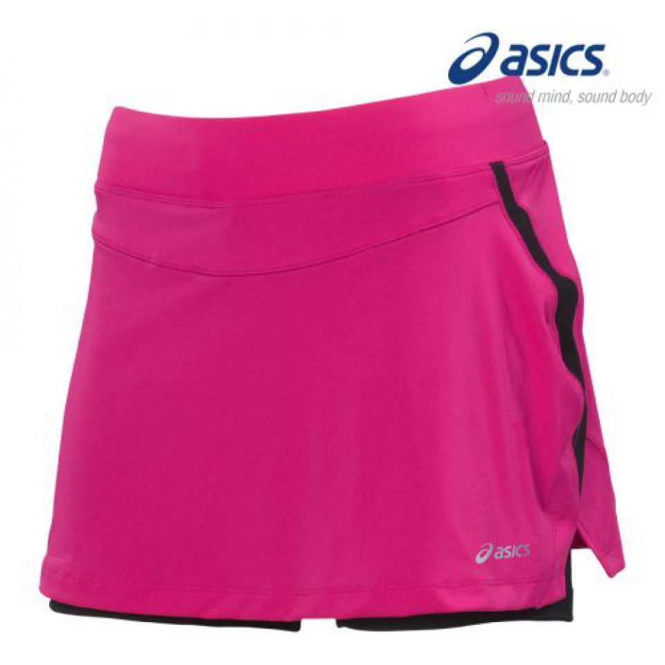 Asics skort(hardlooprokje) L2 magenta dames (foto 1)