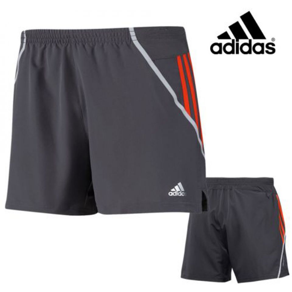Adidas short RSP 5 inch grijs/oranje heren (foto 1)