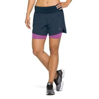Asics short 2-in 1 Road Dames (foto 1)