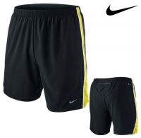Nike 2-in 1 running short Tempo 18cm zwart/geel heren