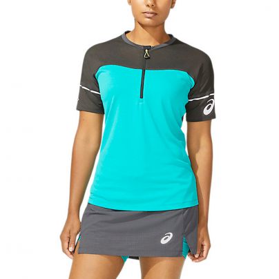 Asics shirt korte mouw 1/2 zip FujiTrail Dames