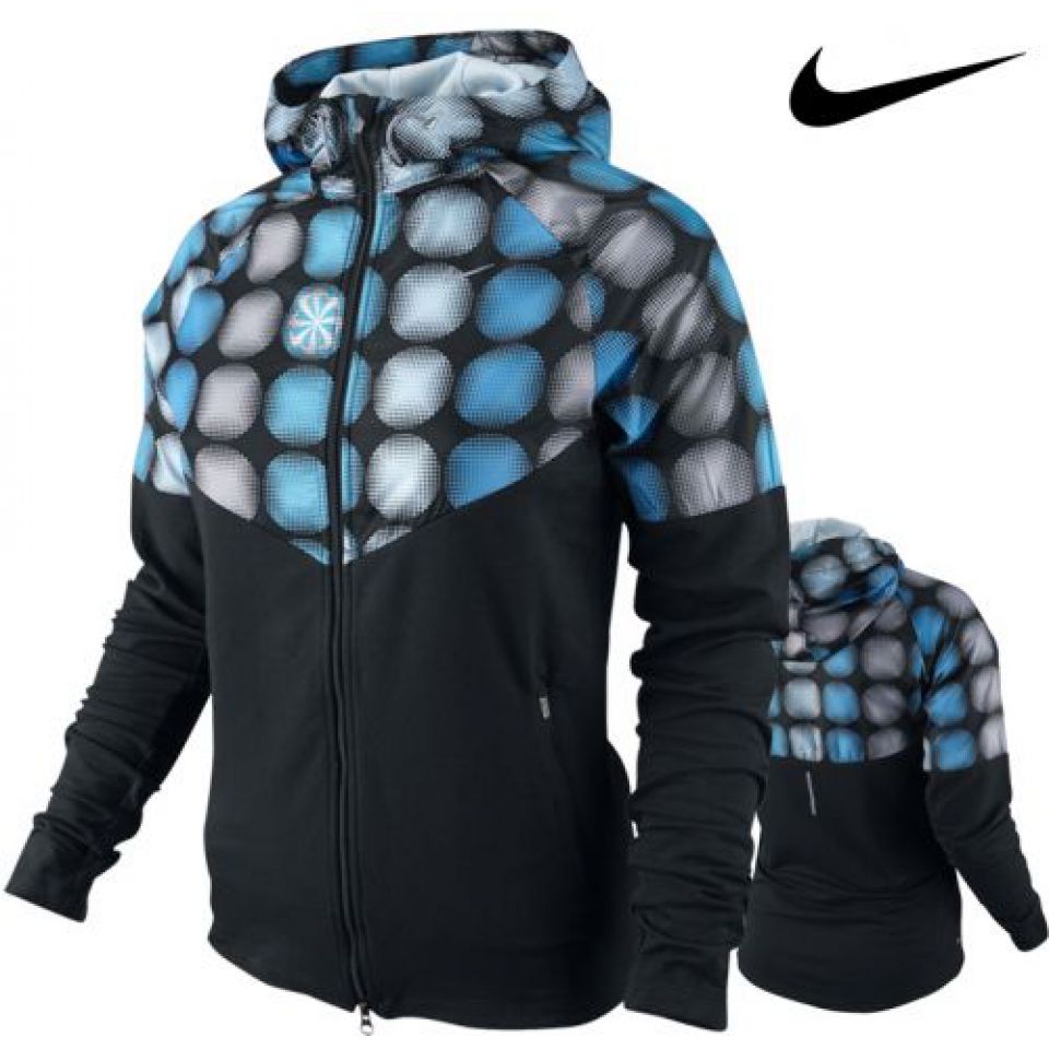 Nike vest lange mouw full zip Fanatic Hoody zwart dames (foto 1)