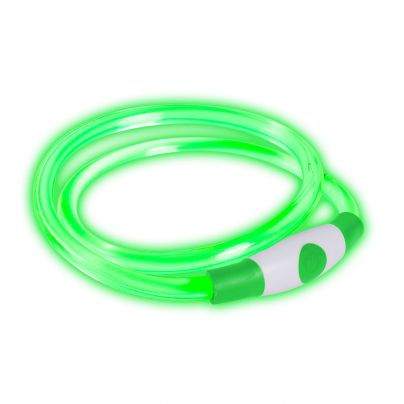 Bee-Safe Dog Led Band oplaadbaar USB green