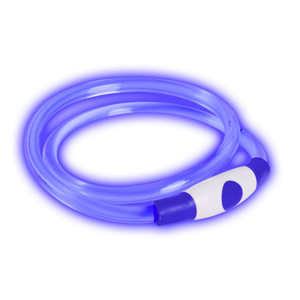 Bee-Safe Dog Led Band oplaadbaar USB blauw (foto 1)