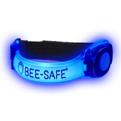 Bee-Safe armband LED reflectie blauw