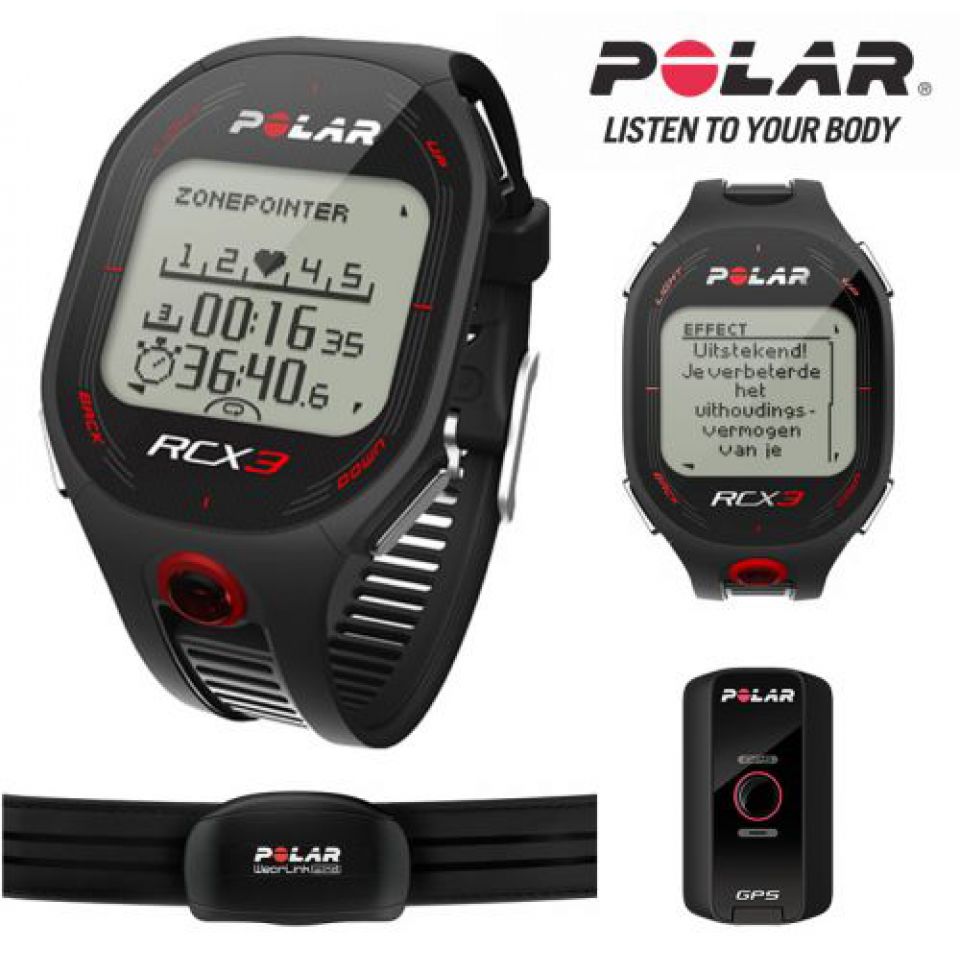 Volwassen hoekpunt Veilig Polar RCX3 black GPS hartslagmeter kopen