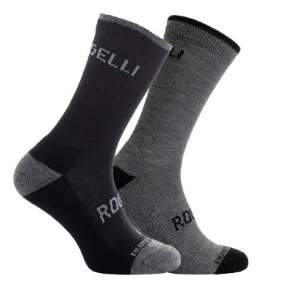 Rogelli Sokken Merino Wol winter 2-pack