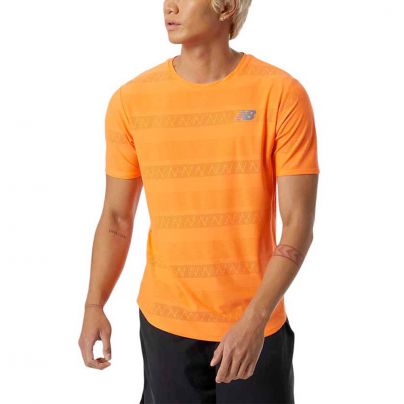 New Balance shirt korte mouw Q Speed Jacquard Heren