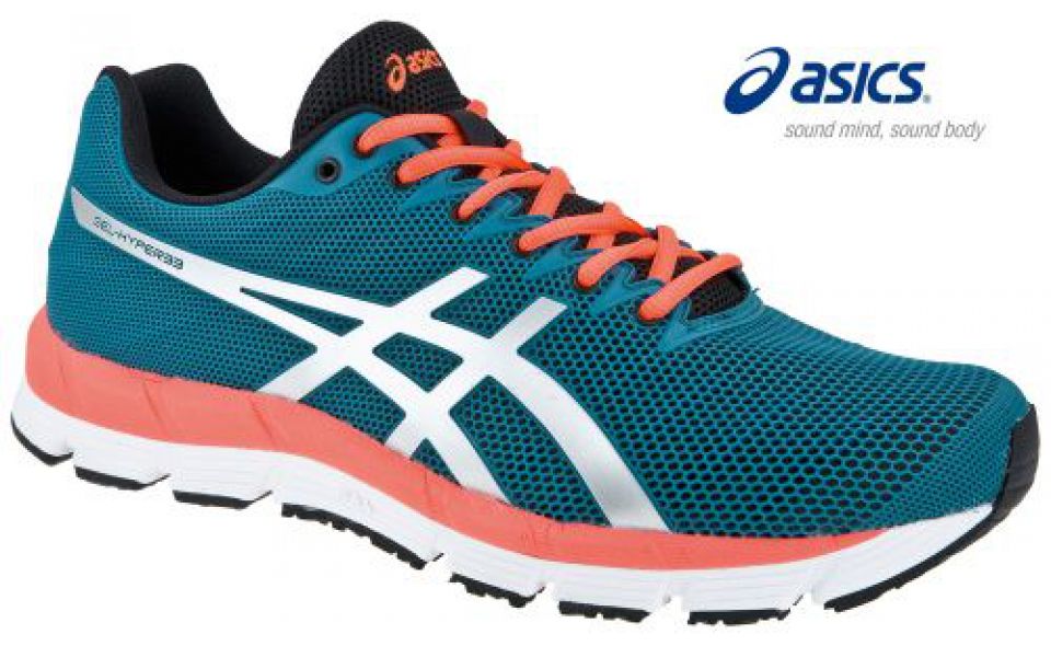 Asics Gel Hyper 33 blauw/zilver/meloen heren (foto 1)
