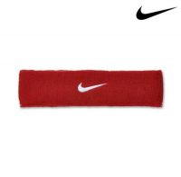 Nike headband swoosh rood/wit