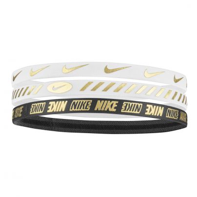 Nike haarband Metallic 3-pack