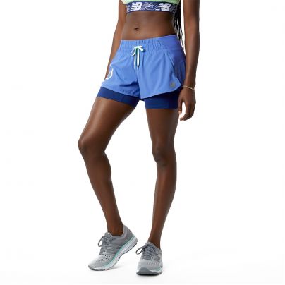 New Balance short 2-in 1 Impact Run Dames