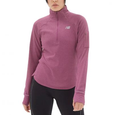 New Balance shirt lange mouw 1/2 zip Heat Grid Dames