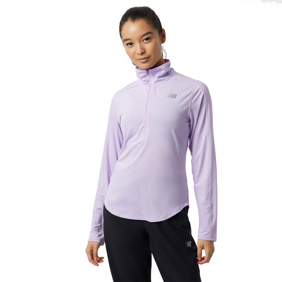 New Balance shirt lange mouw 1/2 zip Accelerate Dames (foto 1)