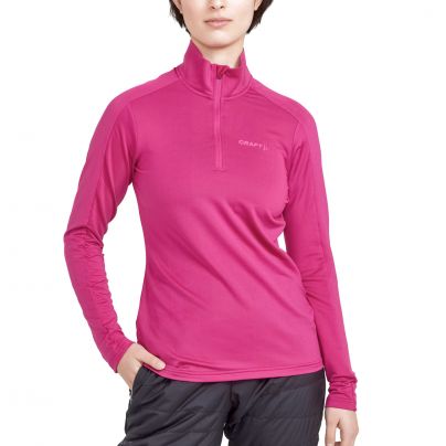 Craft shirt lange mouw 1/2 zip Winter Core Dames