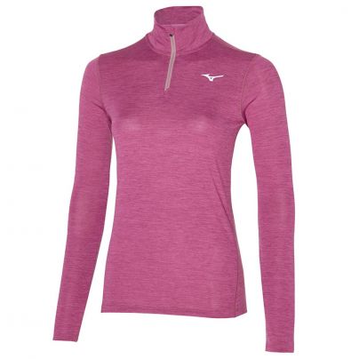 Mizuno shirt lange mouw 1/2 zip Impulse Core Dames