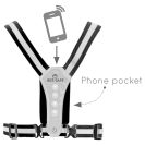 Bee-Safe reflectievest LED lampjes USB met telefoonzak