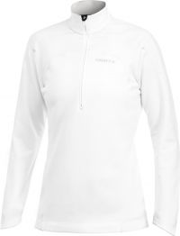 Craft shirt lange mouw BM 1/2 zip Pullover wit dames