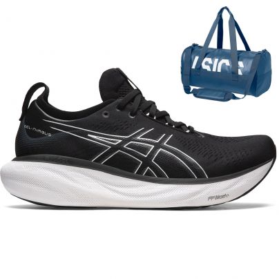 Asics Gel Nimbus 25 brede 2E leest + GRATIS sporttas Heren