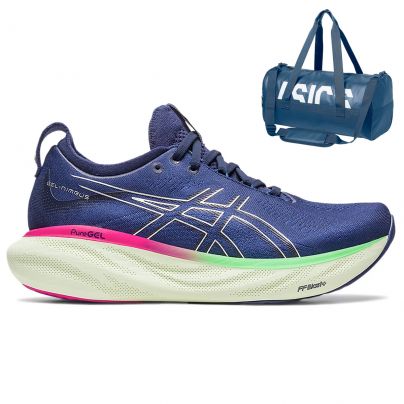 Asics Gel Nimbus 25 + GRATIS sporttas Dames