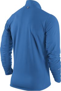 hardloopshirt met lange mouwen en rits in de kraag blauw (foto 2)