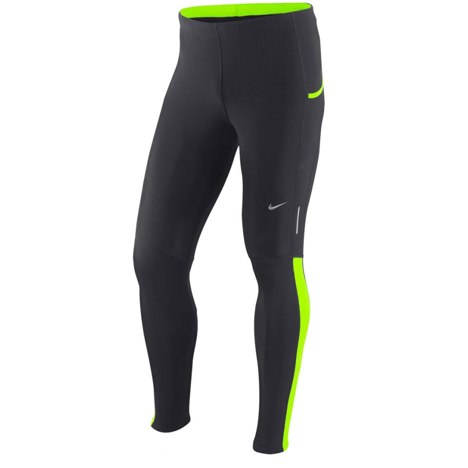 Nike lange tight Tech zwart/groen heren (foto 1)